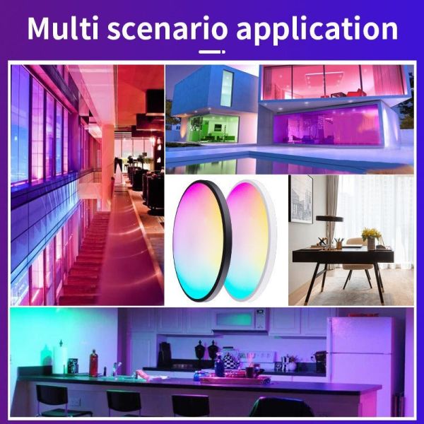 Tuya Smart WiFi LED Round Ceiling Light RGBCW Dimmable 240V 2700K