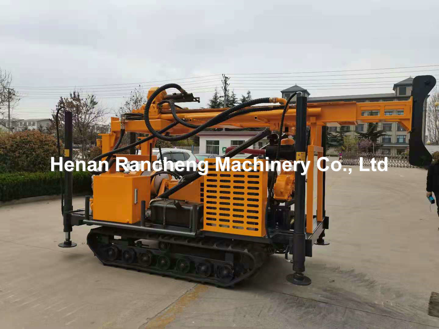 280m Depth Rock Drilling Machine Air DTH Water Well Bore Hole Drilling Rig