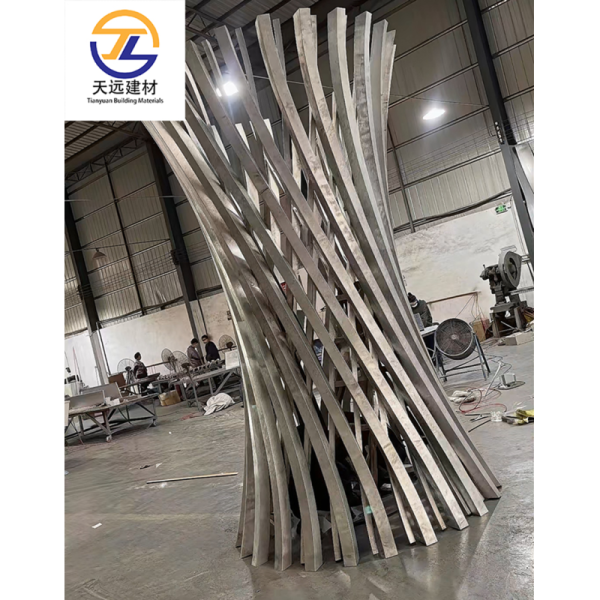 50*100mm white twisted aluminum square tube profiles