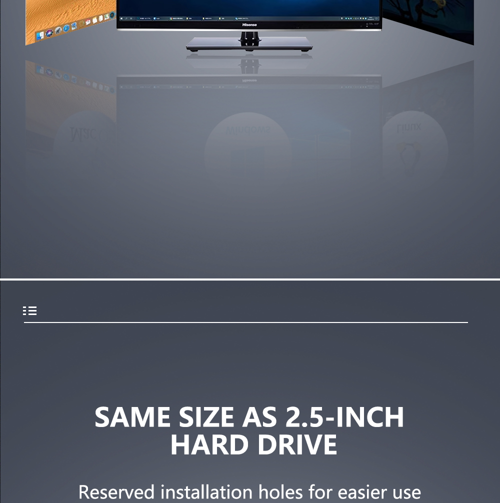 M.2 SATA to 2.5 Inch SSD Adapter for NGFF Key B M SATA SSDs