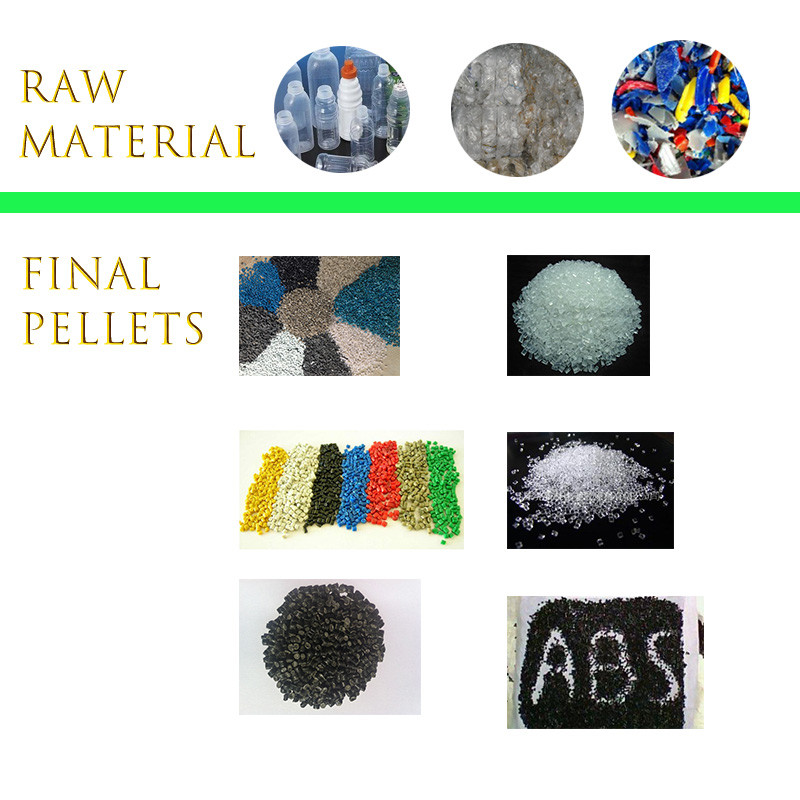 Customized Voltage PET Plastic Recycling Machine / Plastic Pelletizing Machine