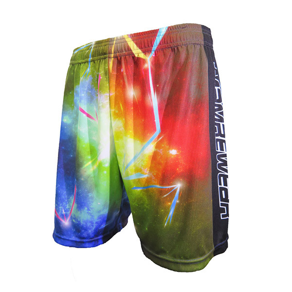 Colorful Casual Sport Clothes Wide Waist Band Tight Running Shorts Unisex