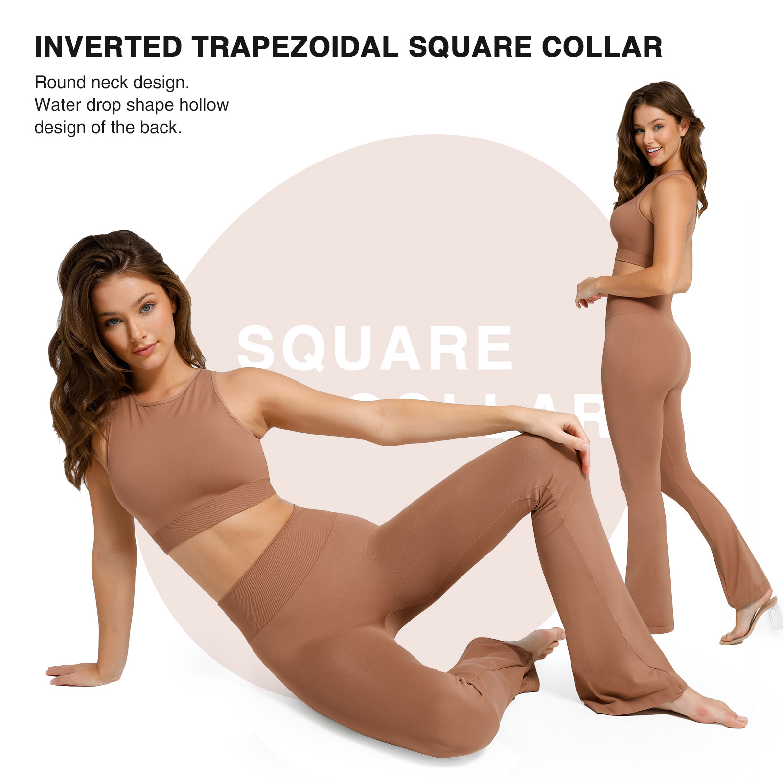 S-XL HEXIN Women's Seamless Fitness T-Shirt Yoga Suit Sport Crop Top Long Sleeve Hi-Waist Leggings Sexy Gym Clothing Workout Gym Set