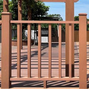 Fire Retardant WPC Hand Railing Wood Plastic Composite WPC Handrail
