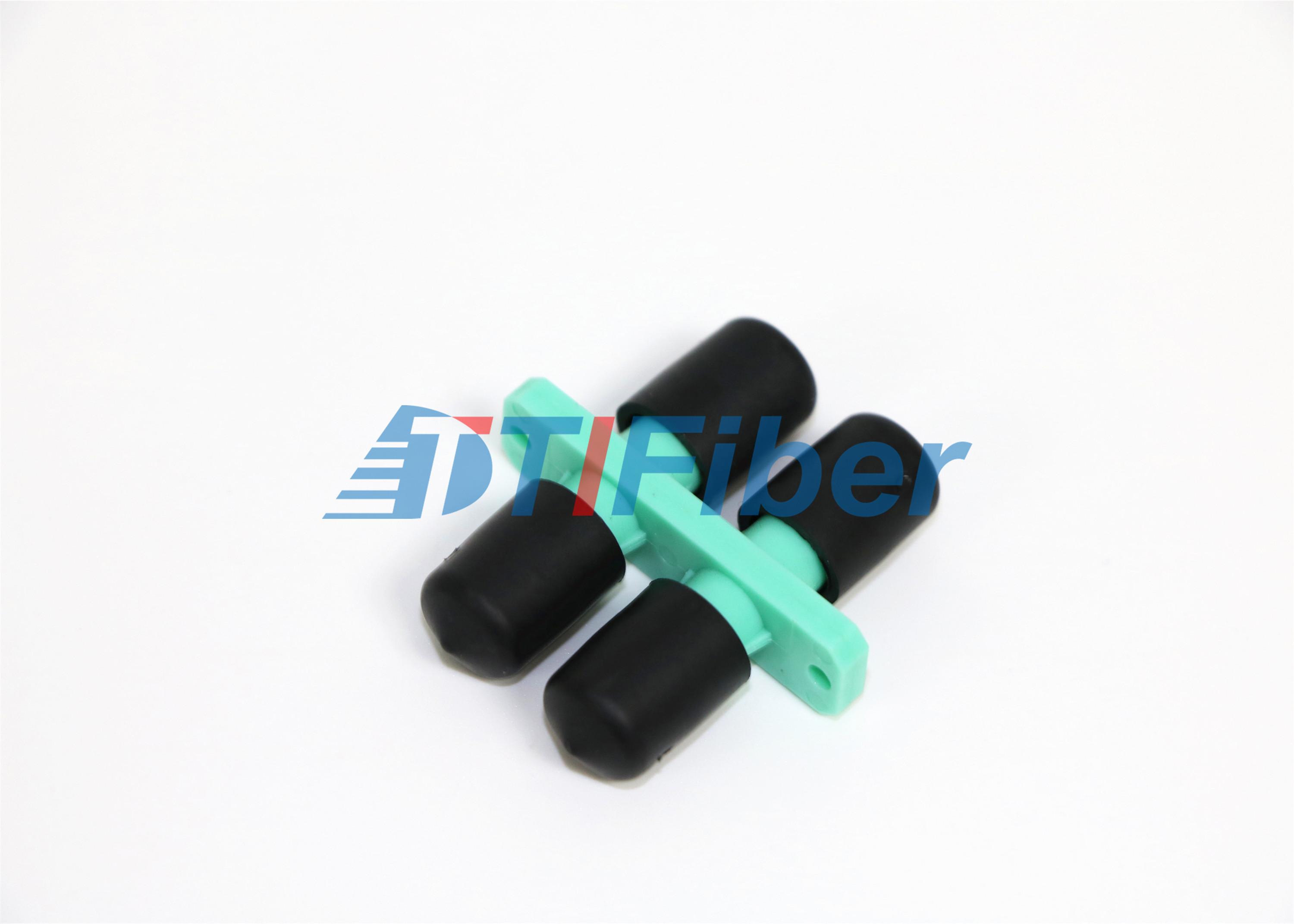China ST Duplex Optical Fiber Adapter OM3 Aqua Plastic Housing For Telecommunication on sale