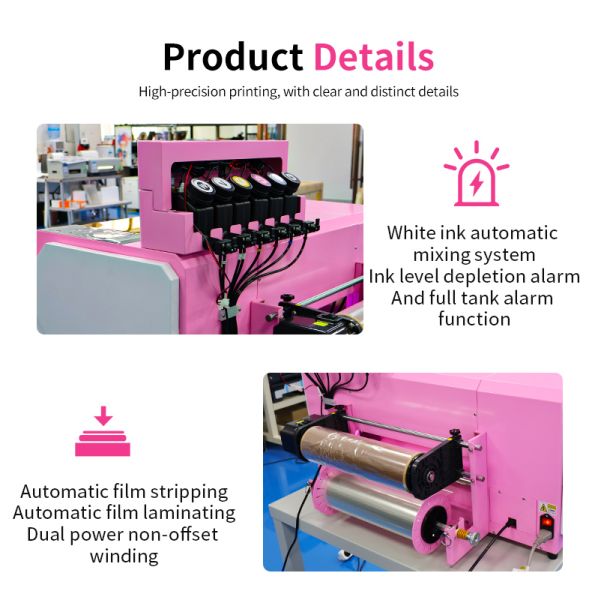 A3 UV DTF Printer side view