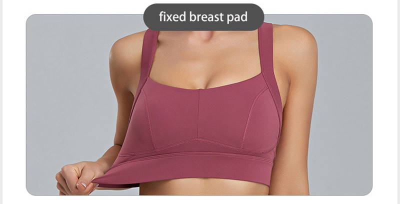 Womens Cross Strappy Plus Size Sports Bra Running High Elastic Active Stretch