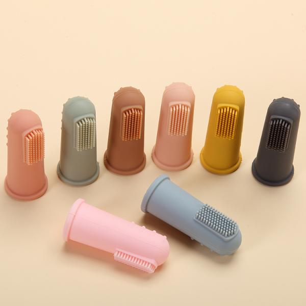 Apricot Baby Silicone Products Soft Finger Toothbrush With Packaging Box