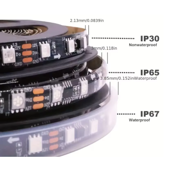 DC12V RGBW 2700-6500K Programmable Led Light Strips SMD5050 High Lumen