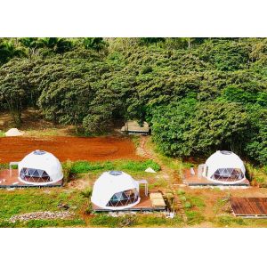 Clear Span Lightweight Geodesic Tent Fire Retardant Commercial Dome Tents