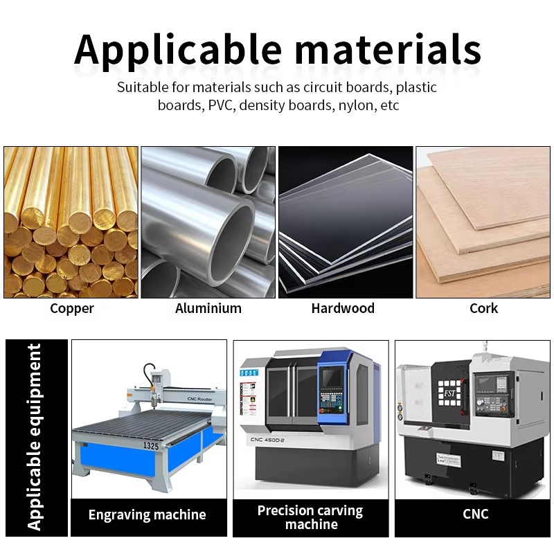 Customizable Single Flute Bit DLC Coated Mould Steel End Mill Bits For Aluminum
