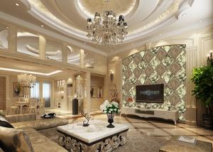 Quality Luxurious Background Removable Reusable Wallpaper Diamond Marble And Wooden Pattern for sale