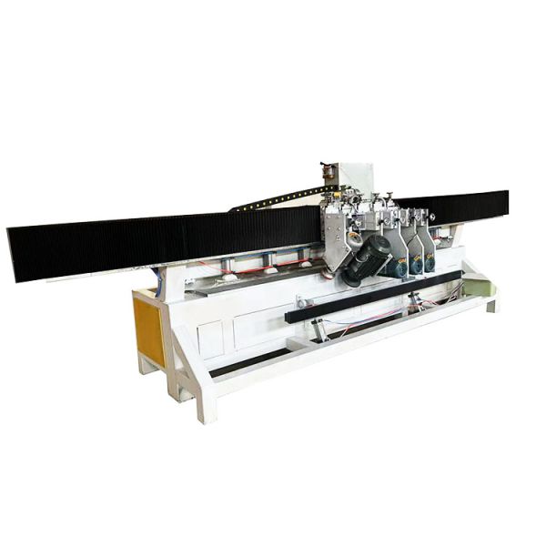 ZEUS 45 Degree Chamfering Machine One Cutting Four Edgeing PLC Control Gear Drive Bearing Gearbox Stone Grinding 7.5kw Motor