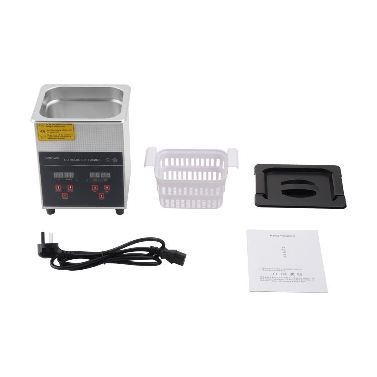 Soak Cleaning Jewelry Ultrasonic Cleaner 2L Custom With Basket