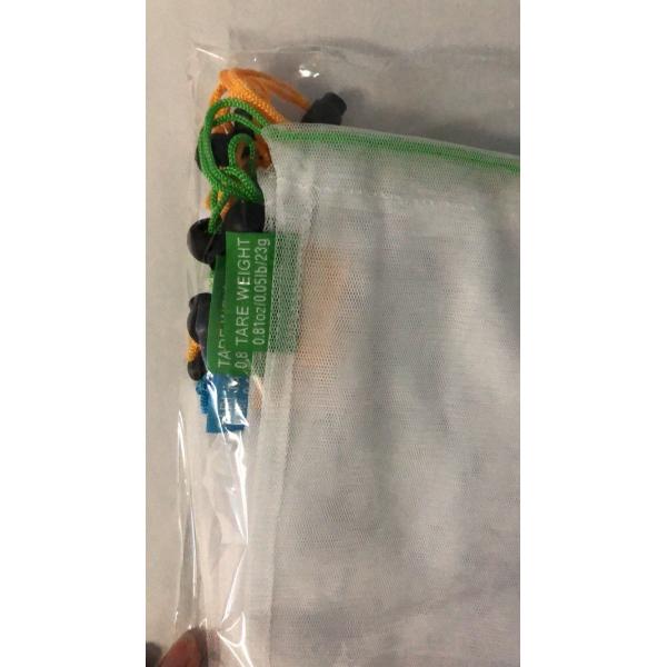 20D/50D Polyester Mesh Vegetable Storage Bags , Reusable Mesh Net Bag Drawstrings