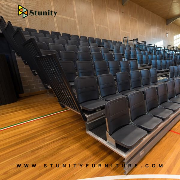 Quality TUV Approved Fireproof Fixed Telescopic Seating System for sale
