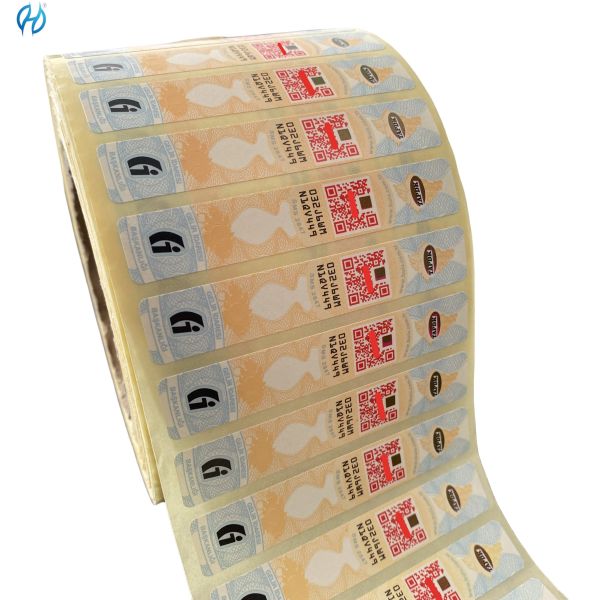 China Anti Counterfeit Holographic Security Paper Adhesive Customized Tax Stamps on sale