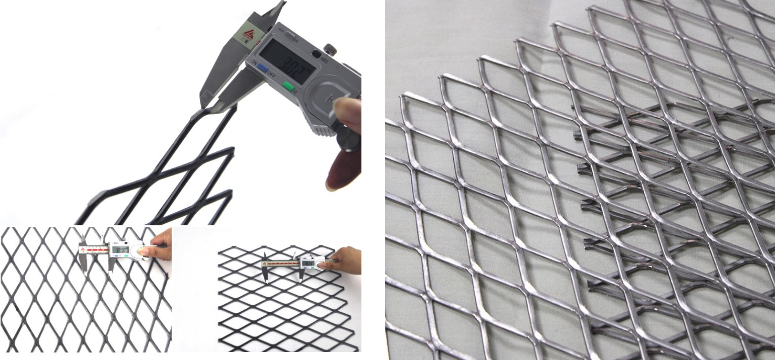 Ss316 33mm Hole Expanded Metal Wire Mesh Flat Diamond