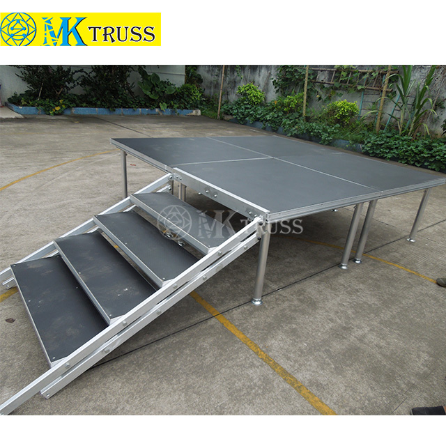 22mm Plywood Material Square Aluminum Portable Stage Platform for Outdoor Performances