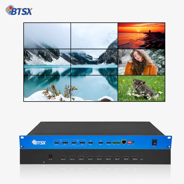 All Iron Shell Material Video Wall Controller with 2 DP 1.2 Input Interface