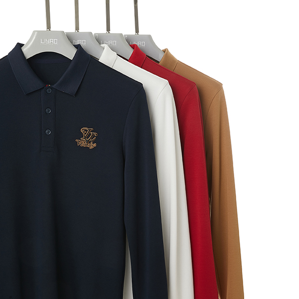 Men's High Elasticity Skin-friendly Fashion Polo Tshirts in 100% Cotton Material