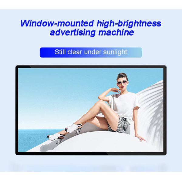 Commercial High Brightness Indoor Digital Poster Display for Retail Store Windows Double Side LCD Advertising Screen