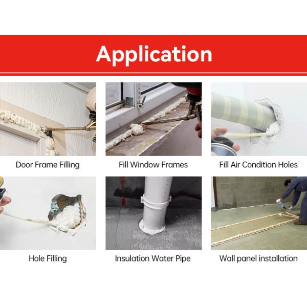 White Polyurethane Foam All Purpose Insulation Construction Woodworking 750ml
