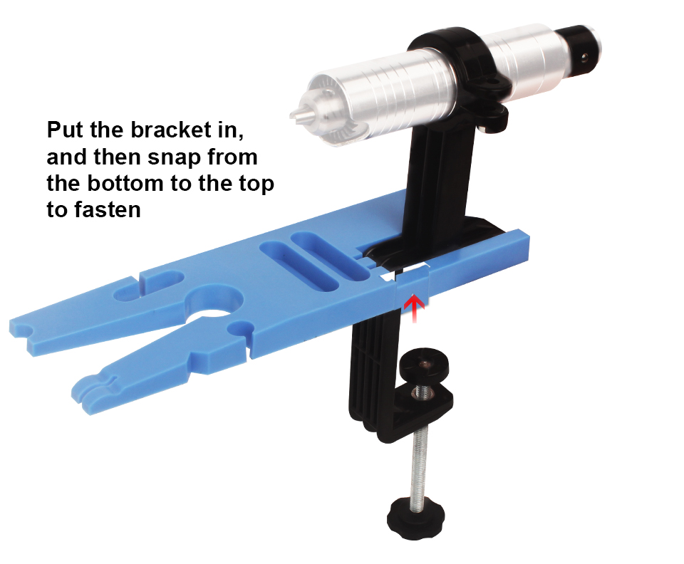 V Slot Workbench Jewelers Bench Clamp 2.35mm Handle Diameter
