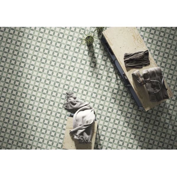 Light Green Ceramic Rustic Tile 250x250mm for Indoor Floor