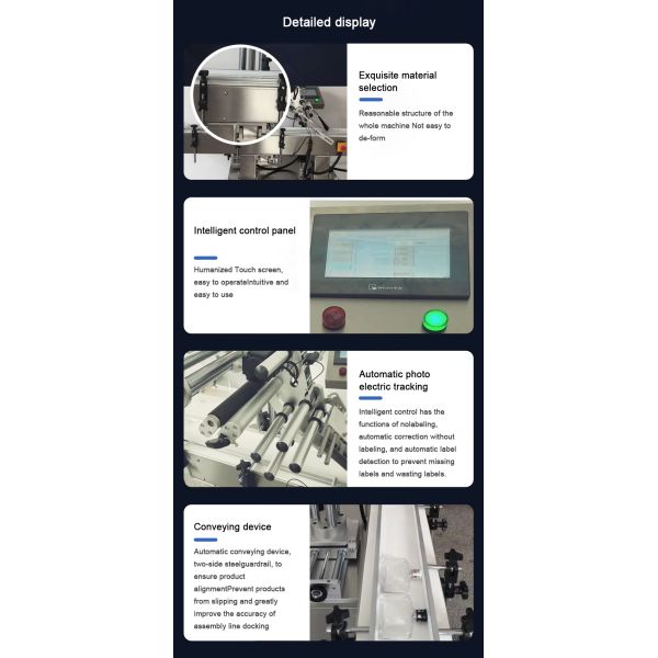 Factory Wholesale Custom Multi-function Fast Speed High Efficiency Automatic Labeling Machine for Flat Labeling