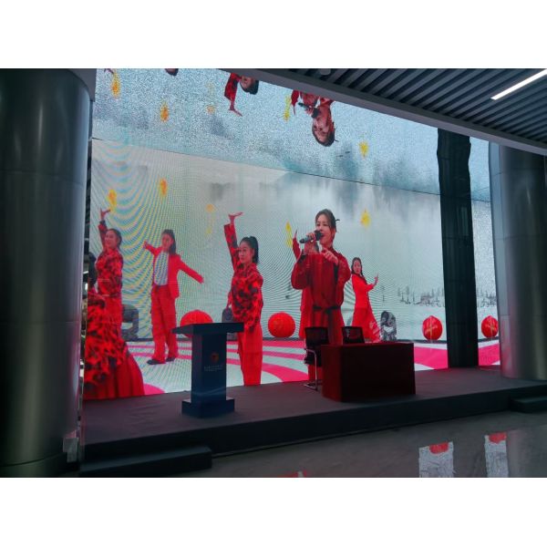 Customized High Transparency LED Grille Screen Waterproof Outdoor LED Transparent Grille Screen