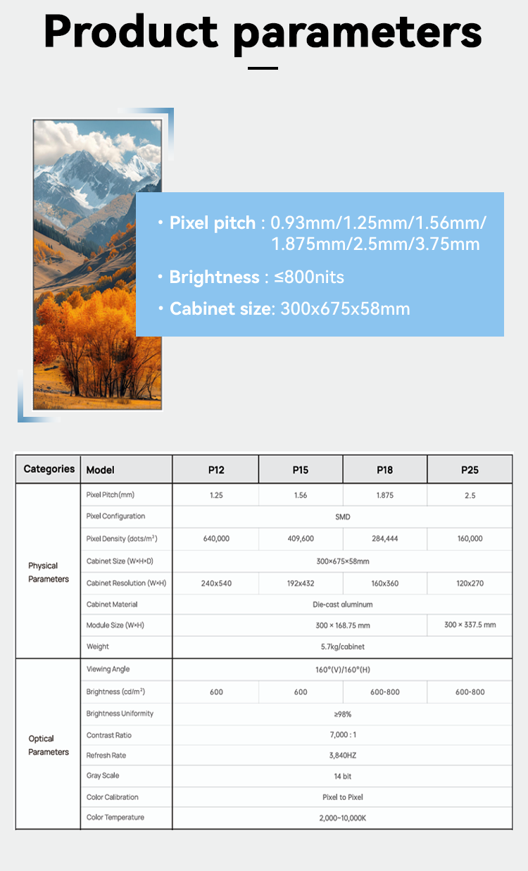 Commercial RGB Creative Led Screen Display Board P3 P2.5MM 600-800cd