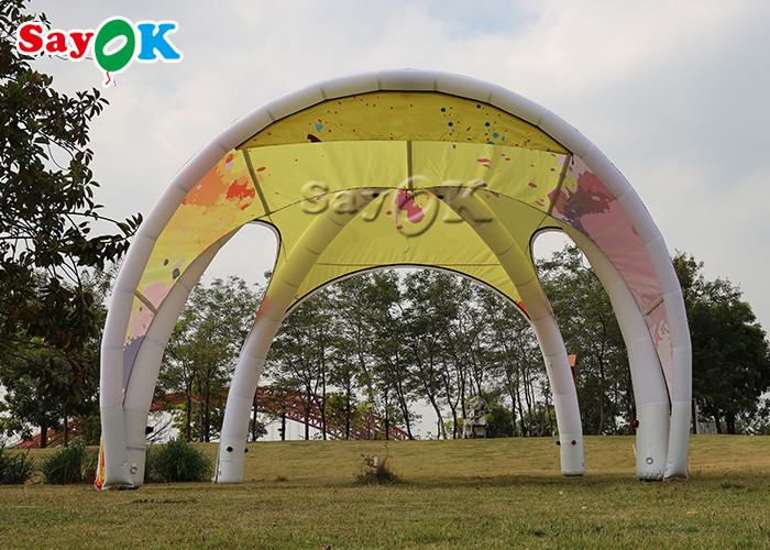 Inflatable Lawn Tent Waterproof Oxford TPU Inflatable Air Spider Dome Tent