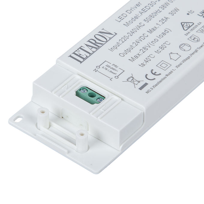 30W 24VDC IP44 Waterproof Led Drivers for Mirror Lighting and Cabinet Lighting