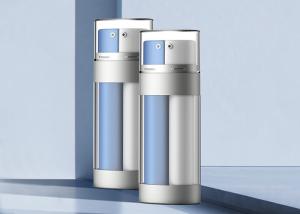 Quality Oval Acrylic 30ml Double Tube Airless Bottle With Dispenser Pump for sale