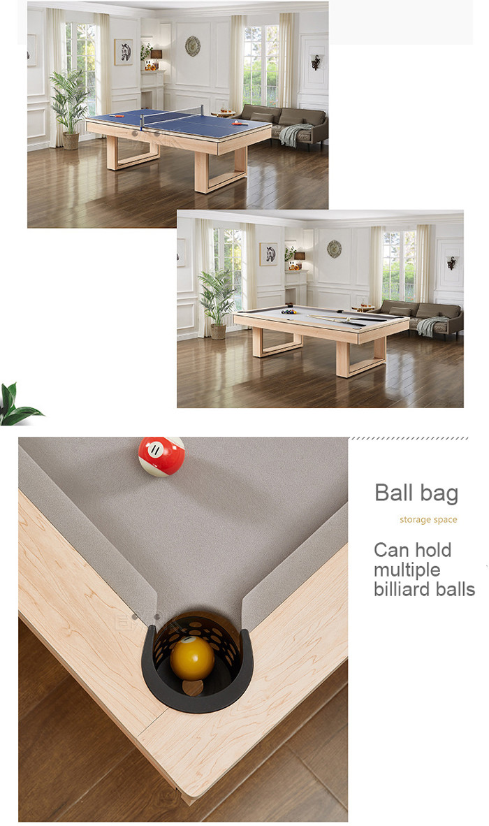 8 Foot Home Billiards Table Wood Tennis Tables Game