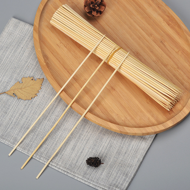 Disposable Bamboo Sticks For Barbecue With 4.0 Width And 50CM Length