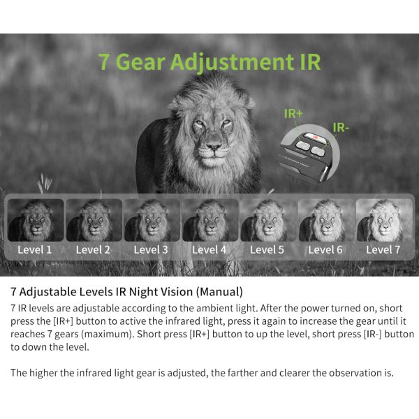 Full Color Image Intensifier Night Vision 4K Black Visibility Ultra HD Digital Display