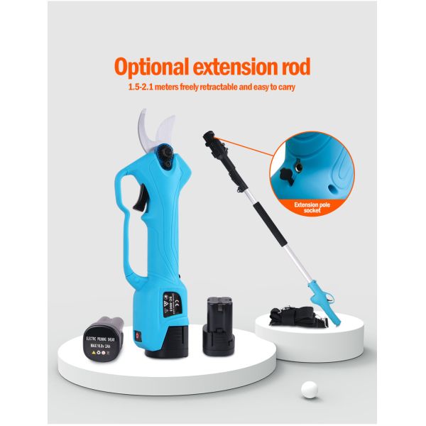 Swansoft 28mm 16.8V 16.8V 무선 정리기 리튬 이온 정리 전단 효율적인 가위 분재 전기 나뭇 가지 정원 도구 전기 SC-8603