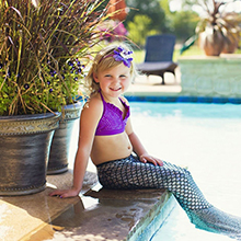The sequin bag can be used as a swim bag
