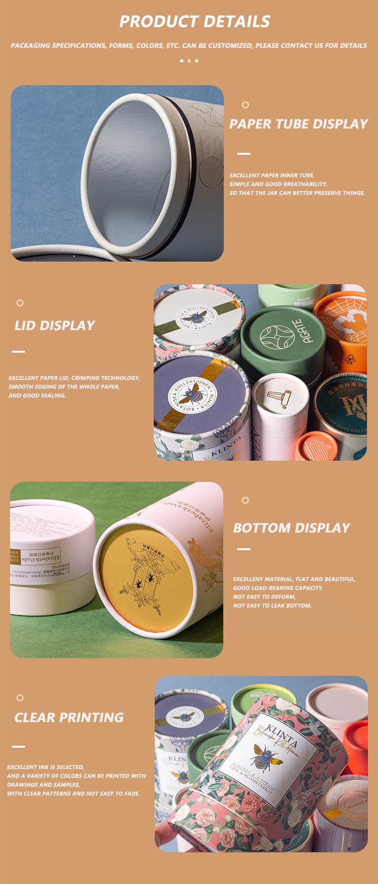 Customizable quality cans, OEM logo cans, 16 oz peanut/chestnut/pistachio easy-open paper cans