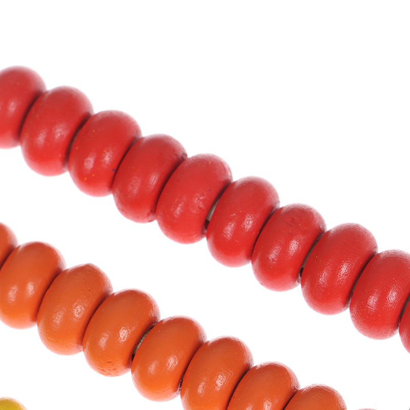 3D Geometric 15cm Wooden Bead Counting Abacus Child Toy Numbers Counting