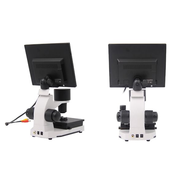 A33.0220 Biological Microscope With 8 Inch LCD 400x LED Light Angle Adjust