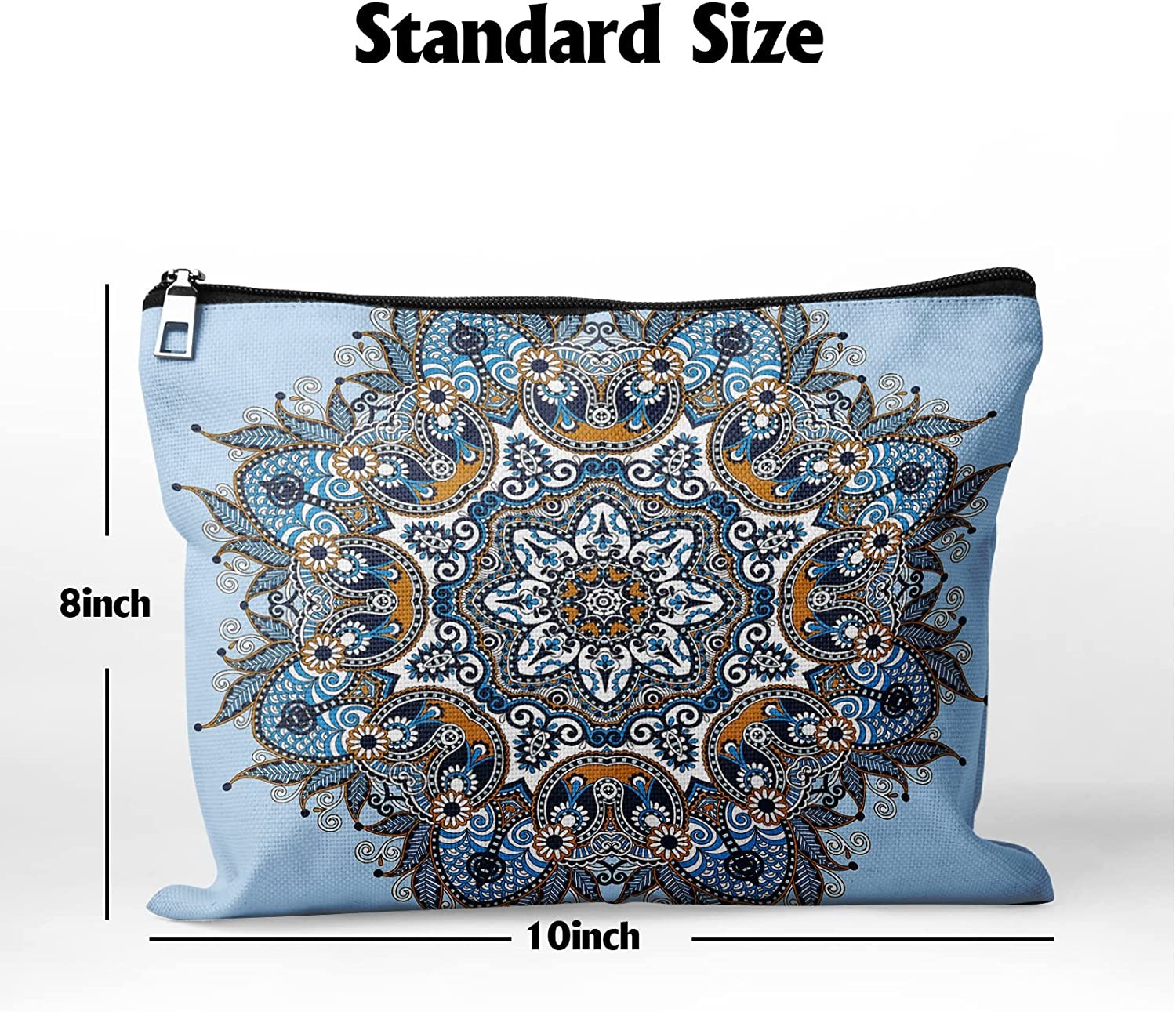 Lightweight Makeup Cosmetic Bag for Women Large Capacity Makeup Bags Travel Toiletry Bag Accessories Organizer 10 * 8in