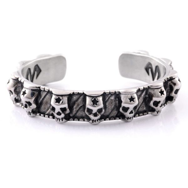 Retro skull bracelet for men, niche design, trendy and fashionable men's bracelet