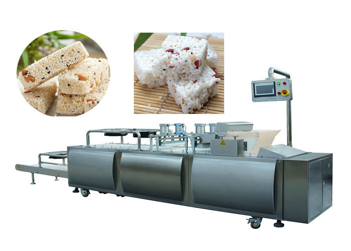 Puffed / baked Cereals ,sugar, syrup,sesame,peanut, honey bar forming machine