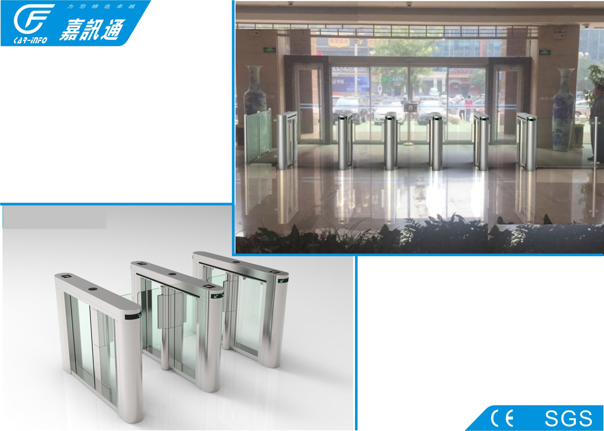 Single Directional Turnstile Gate Systems , 180 Degree Arm Rotation Waist Height Turnstile