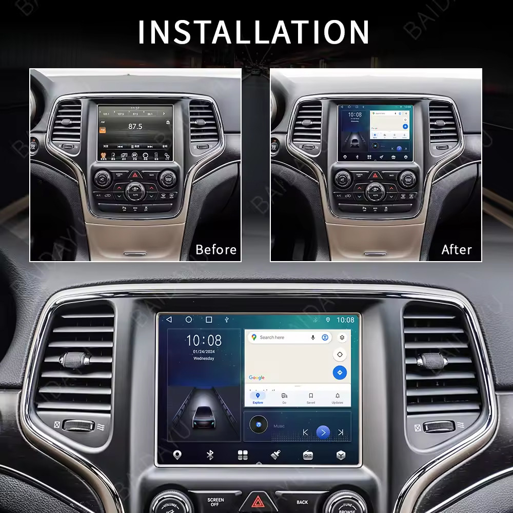 8.4" Touch Screen Car Video Stereo Car LCD Dashboard For Jeep Grand Cherokee
