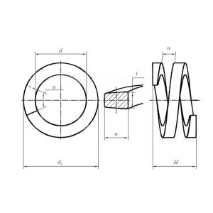 ASME Flat Spring Washers M48 Helical Spring Lock Washers