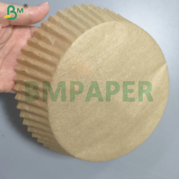 Close-up view of baking paper texture and quality